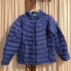 L.L. Bean Blue Ultralight Downtek Jacket